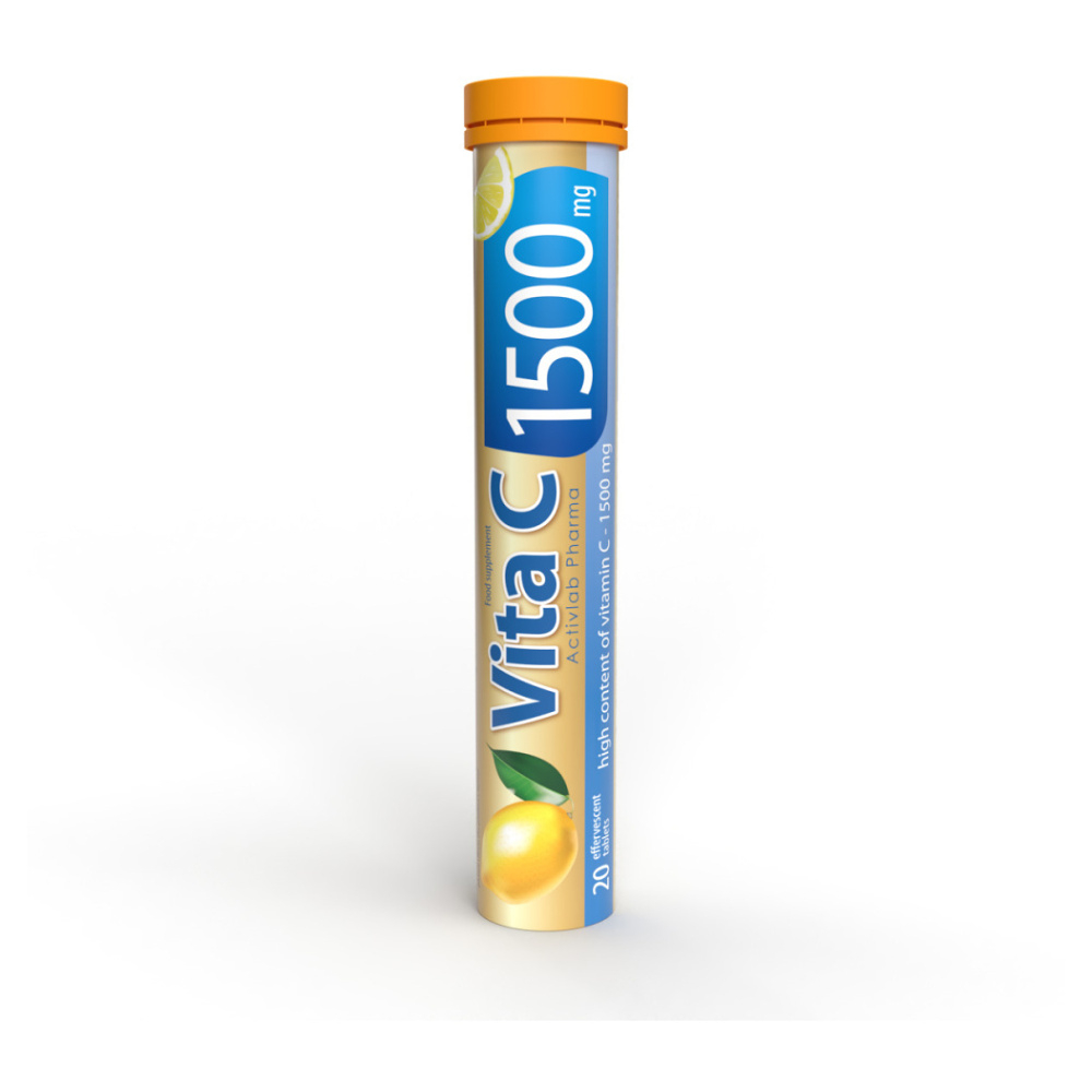 ACTIVLAB Vita C 1500 mg příchuť citrón 20 šumivých tablet