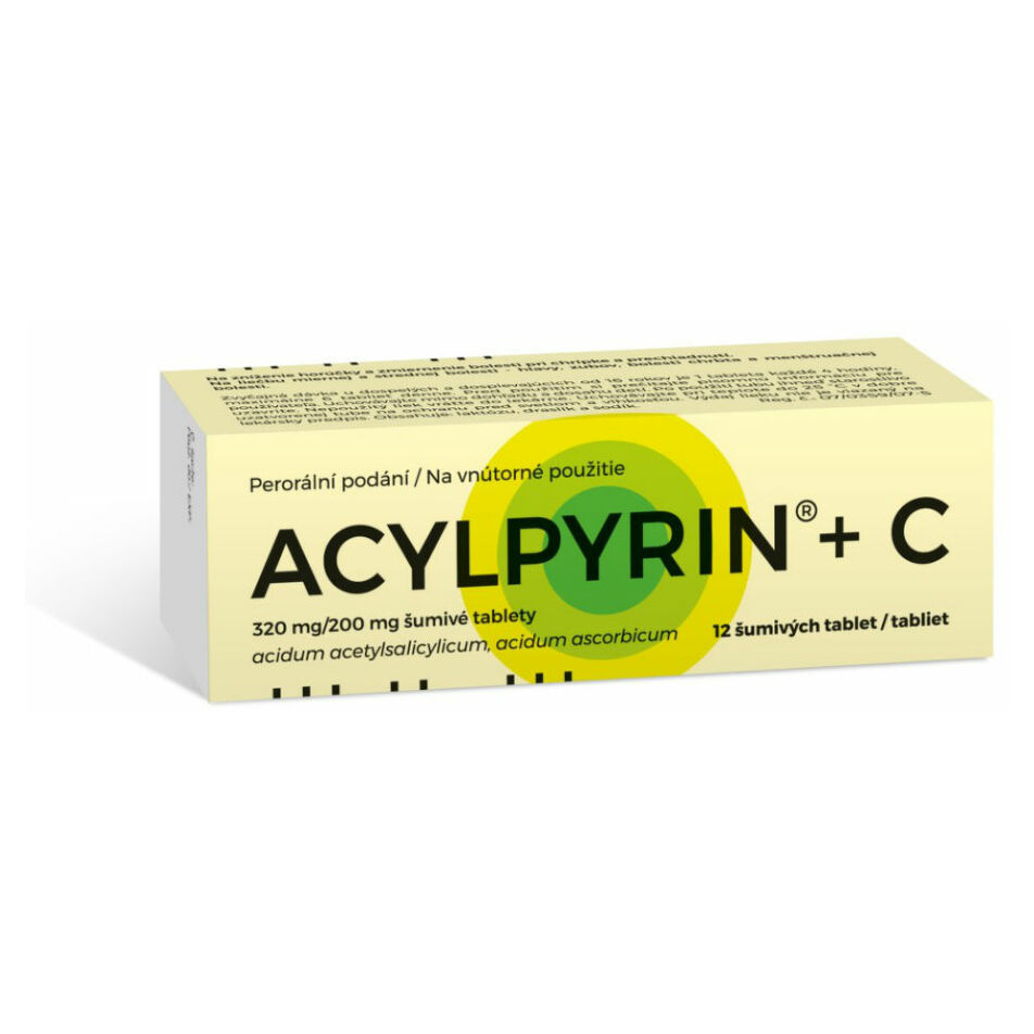 ACYLPYRIN + C Šumivé tablety 12 kusů