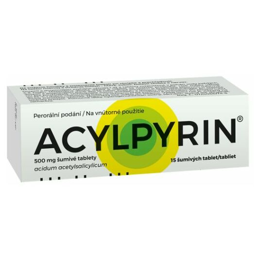 E-shop ACYLPYRIN Šumivé tablety 500 mg 15 tablet