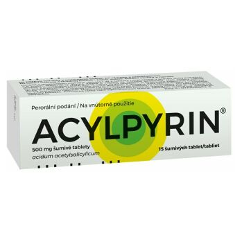 ACYLPYRIN Šumivé tablety 500 mg 15 tablet
