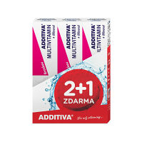 ADDITIVA sada multivitamin 2+1 broskev šumivé tablety 3 x 20ks