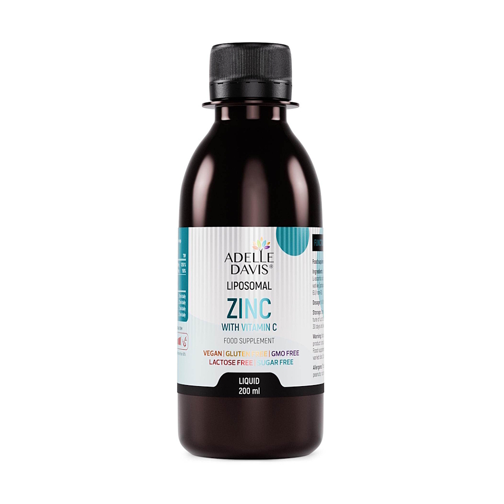 ADELLE DAVIS Lipozomální zinek s vitamínem C 200 ml