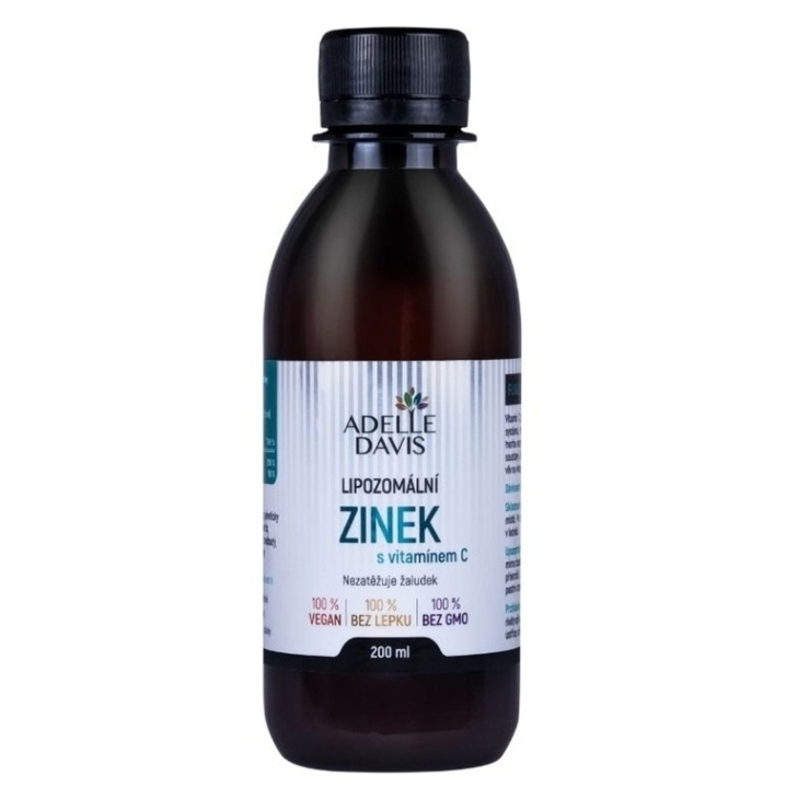 E-shop ADELLE DAVIS Lipozomální zinek + vitamín C 200 ml