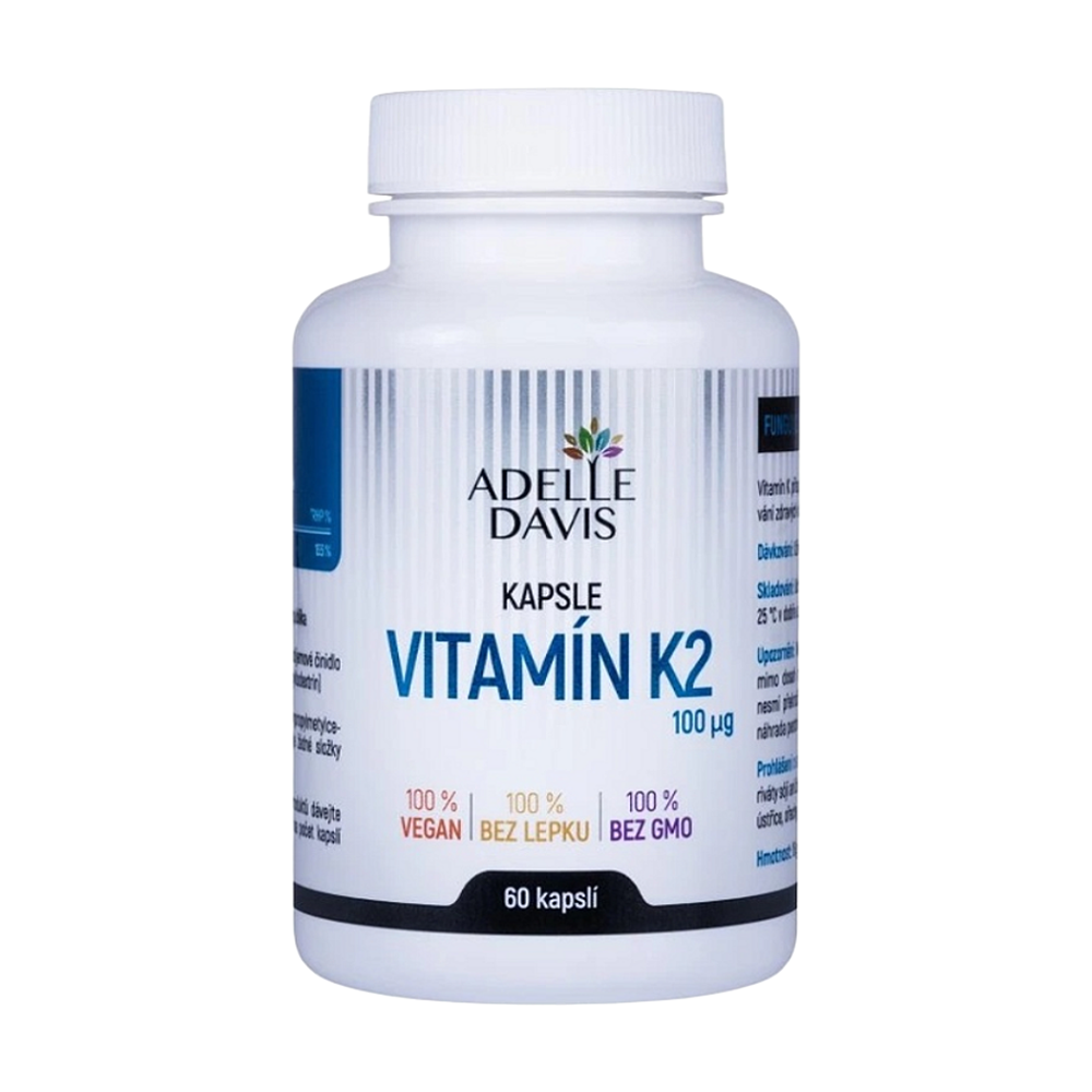 ADELLE DAVIS Vitamin K2 100 mcg 60 kapslí