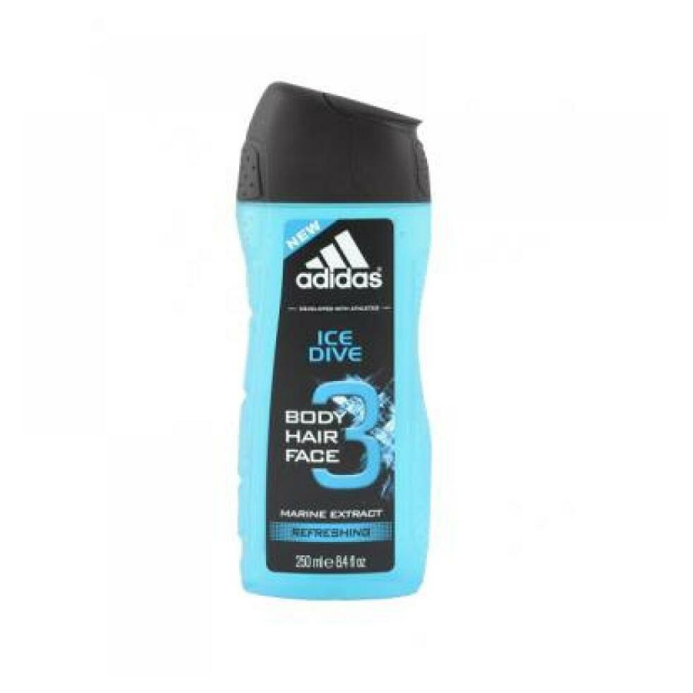 Levně Adidas Ice Dive sprchový gel 3v1 250 ml