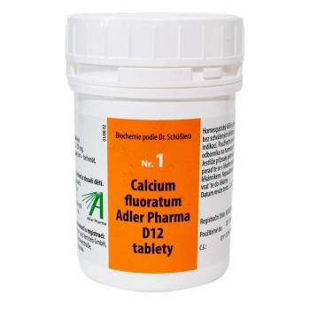 ADLER PHARMA Nr.1 Calcium fluoratum D12 1000 tablet (Jednosložková) - Přírodní, Jednosložkové