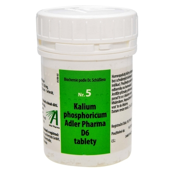 ADLER PHARMA Nr.5 Kalium phosphoricum D6 400 tablet (Jednosložková)