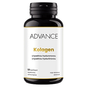 ADVANCE Kolagen s kyselinou hyaluronovou 120 kapslí (Vitamíny na pleť) - Vícesložkové