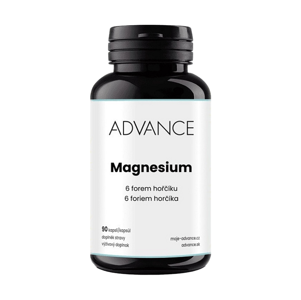 ADVANCE Magnesium 6 forem hořčíku 90 kapslí