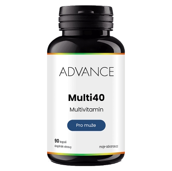 ADVANCE Multi40 pro muže 90 kapslí (Multivitamíny) - Vícesložkové