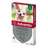 ADVANTIX Spot-on pro psy do 4 kg 0,4 ml 4 pipety