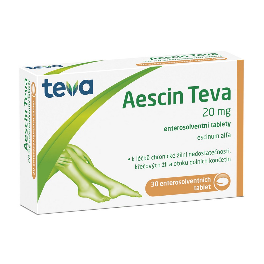Obrázek AESCIN-TEVA 20 mg 30 tablet