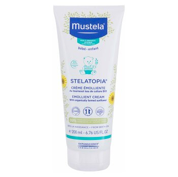 MUSTELA BÉBÉ Stelatopia® Denní pleťový krém Emollient Cream 200 ml (Dětské krémy) - Zklidňující