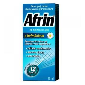 AFRIN Nosní sprej 0,5mg/ml s heřmánkem 15 ml