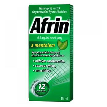 AFRIN Nosní sprej 0,5mg/ml s mentolem 15 ml