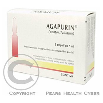 AGAPURIN  5X5ML/100MG Injekční roztok