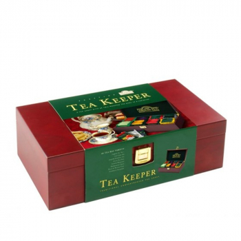 AHMAD TEA Tea Keeper dřevěná kazeta 80 čajových sáčků