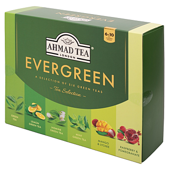 AHMAD TEA Evergreen tea collection zelené čaje 60 sáčků (Čajové sady)