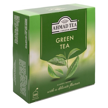 AHMAD TEA Green Tea 100x2 g (Zelené čaje) - Jednodruhové, Zelené