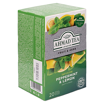 AHMAD TEA Máta a citron 20x1,5 g (Bylinné čaje)