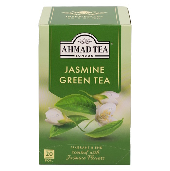 AHMAD TEA Zelený čaj Jasmine 20x2g (Zelené čaje) - Jednodruhové, Zelené