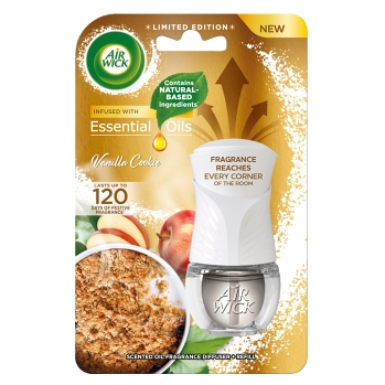 AIR WICK Essential Oils Elektrický osvěžovač vzduchu strojek a náplň vůně vanilkového cukroví 19 ml (Elektrické osvěžovače a náplně) - Elektrické