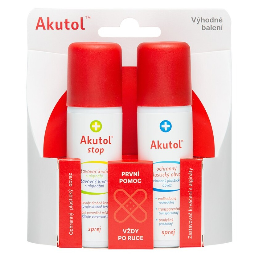 AKUTOL spray + Akutol stop spray výhodné balení 1+1 60ml