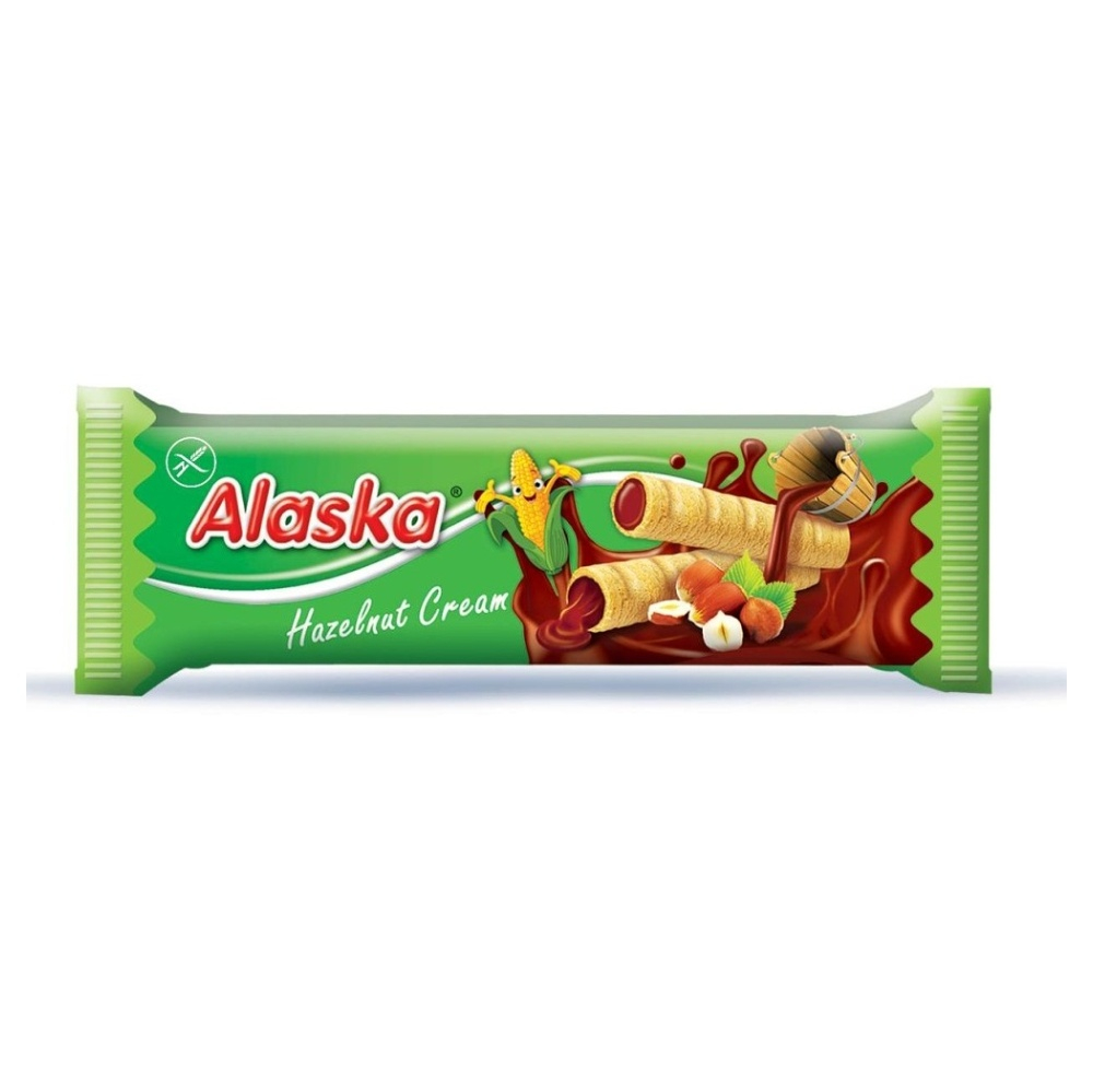 E-shop ALASKA Kukuřičné trubičky bez lepku lískooříškové 1 kus