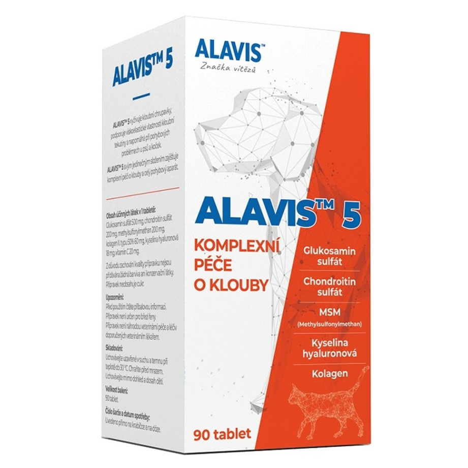 Levně ALAVIS 5 Kloubní výživa pro psy a kočky 90 tablet