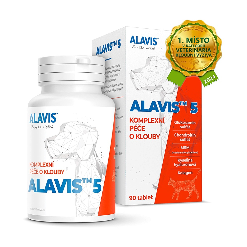 ALAVIS 5 Kloubní výživa pro psy a kočky 90 tablet koupíte na Lekarna.cz