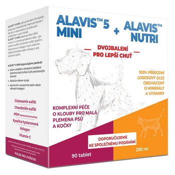 ALAVIS 5 MINI 90 tbl + Alavis Nutri 200 ml (Veterinární doplňky stravy na klouby)
