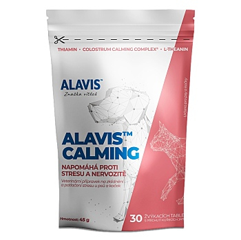 ALAVIS Calming pro psy a kočky 30 tablet (Veterinární doplňky stravy na nervový systém)
