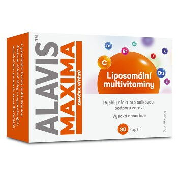 ALAVIS MAXIMA Liposomální multivitaminy 30 kapslí (Vitamíny na imunitu) - Vícesložkové