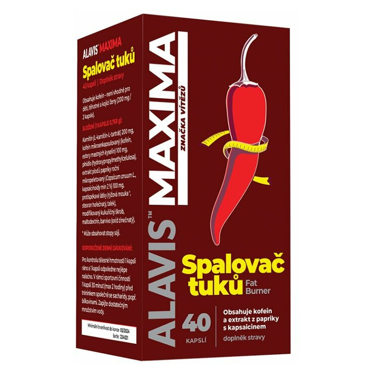 E-shop ALAVIS Maxima spalovač tuků 40 kapslí