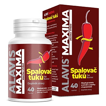 ALAVIS MAXIMA Spalovač tuků 40 kapslí (Komplexní spalovače tuků)