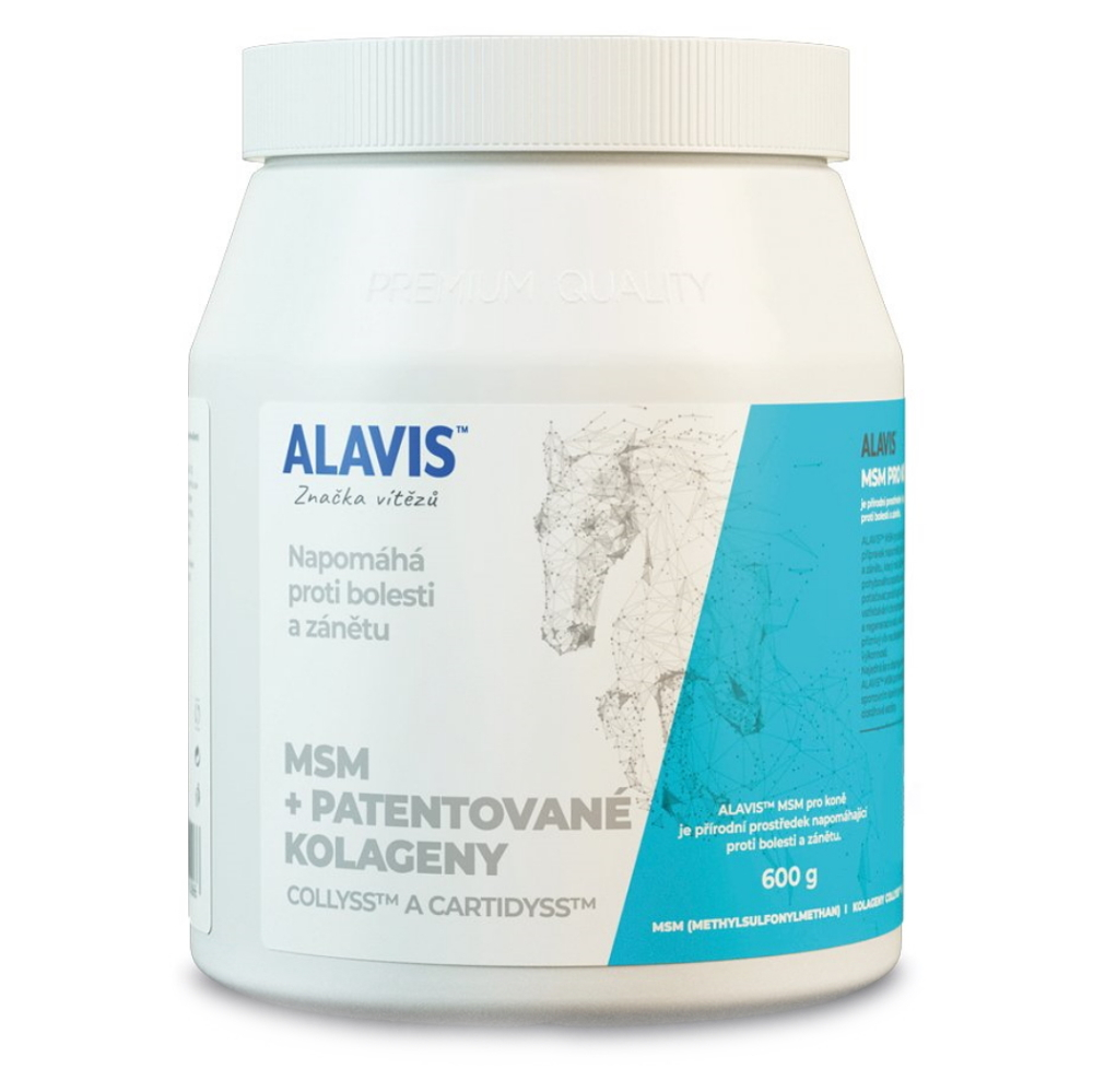 Levně ALAVIS MSM + Patentované kolageny pro koně prášek 600 g