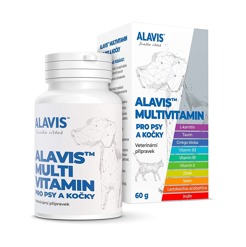 ALAVIS Multivitamin pro psy a kočky 60g koupíte na Lekarna.cz