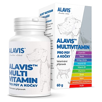 ALAVIS Multivitamín pro psy a kočky 60 g (Veterinární doplňky stravy na vitalitu)