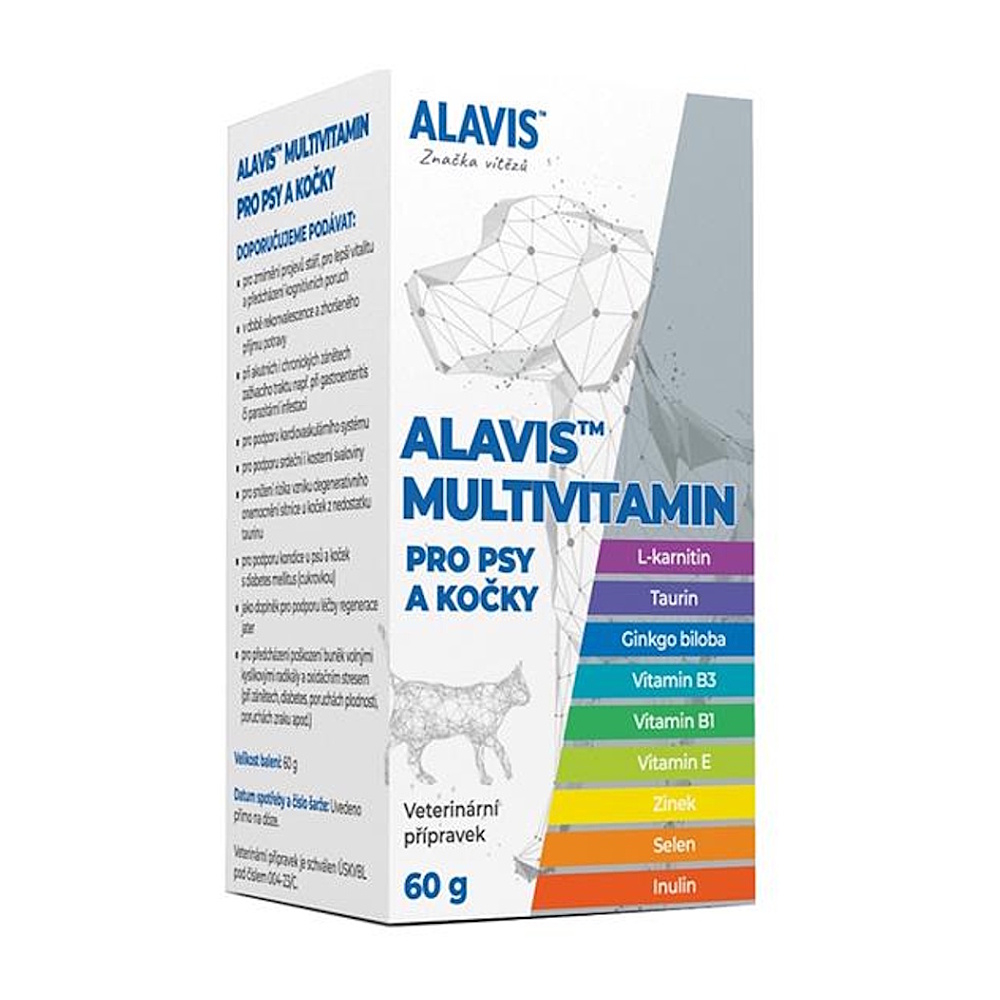 Alavis Multivitamín pro psy a kočky 60 g koupíte na Lekarna.cz