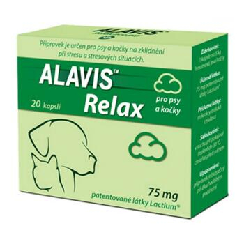 ALAVIS Relax pro psy a kočky 75 mg 40 kapslí