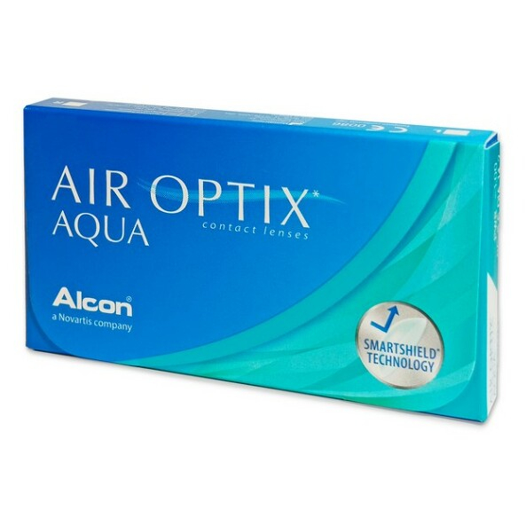 ALCON Air Optix Aqua měsíční čočky 6 čoček, Počet dioptrií: +5,00, Počet kusů v balení: 6 ks, Průměr: 14,2, Zakřivení: 8,6