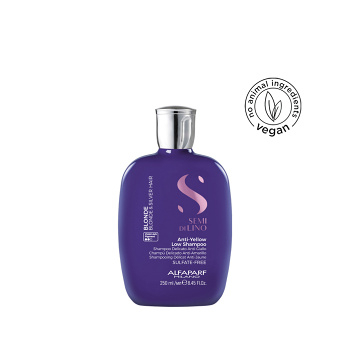 ALFAPARF MILANO Semi di Lino Blonde Anti-Yellow Low Šampon 250 ml (Šampony na barvené vlasy)