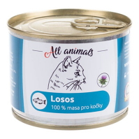 ALL ANIMALS konzerva losos mletý pro kočky 200 g