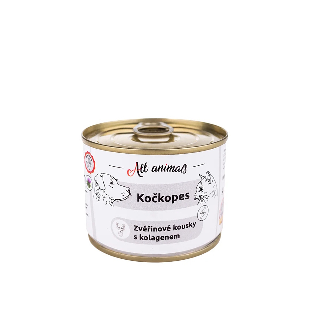 ALL ANIMALS Zvěřinové kousky s kolagenem 200 g