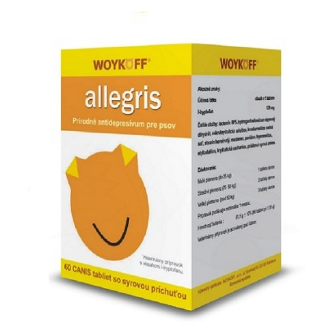 E-shop WOYKOFF Allegris CANIS sýrová příchuť 60 tablet