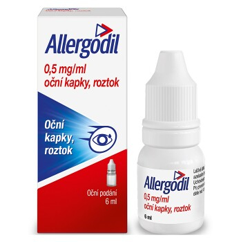 ALLERGODIL Oční kapky 0,5 mg 6 ml (Oční alergie) - Oční