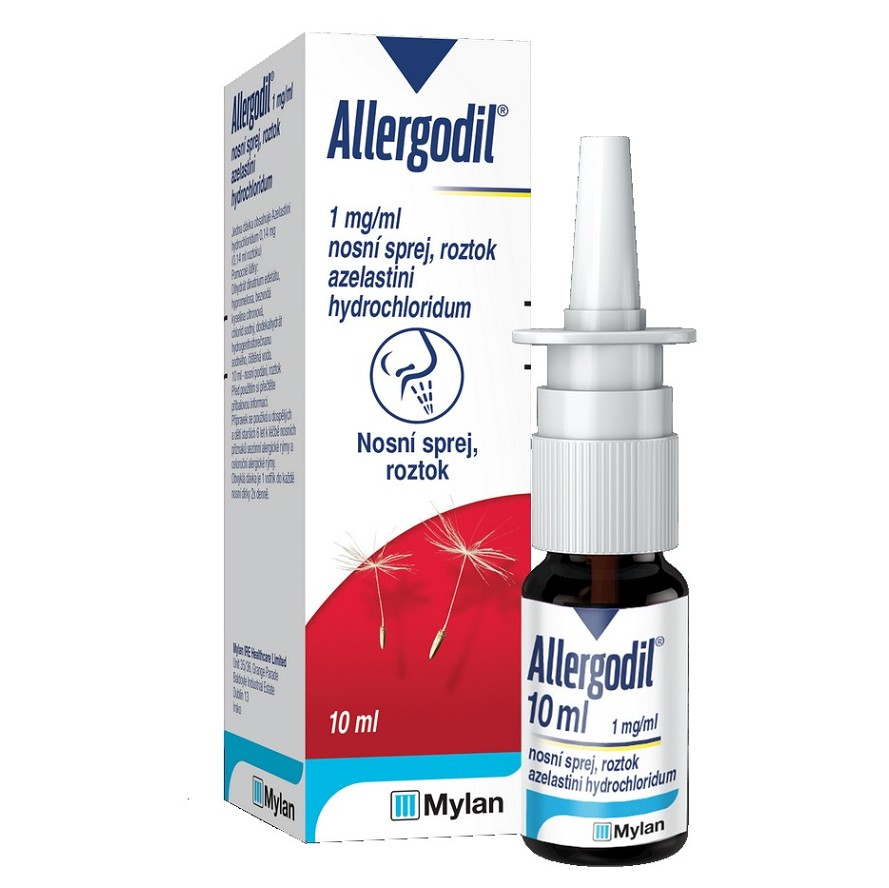 Fotografie Allergodil 1 mg/ml nosní sprej 10 ml