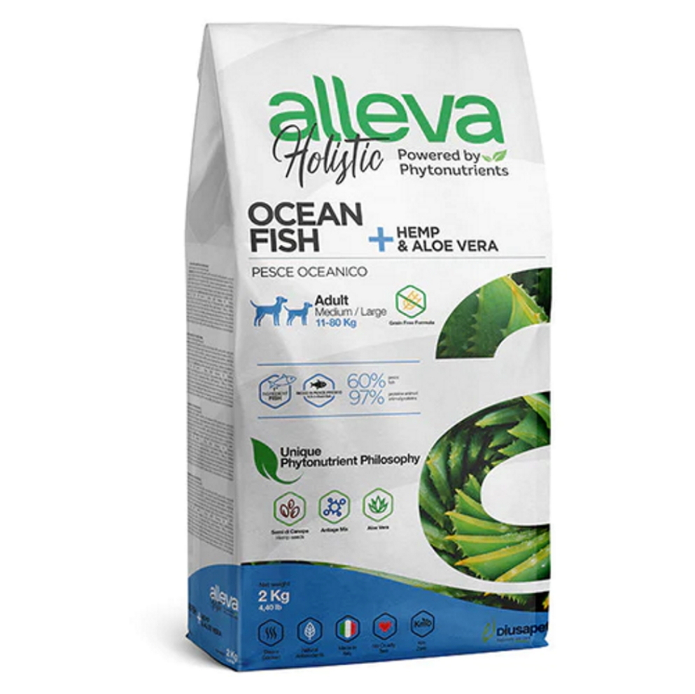 E-shop ALLEVA Holistic Adult Medium/Maxi Ocean Fish granule pro psy 2 kg