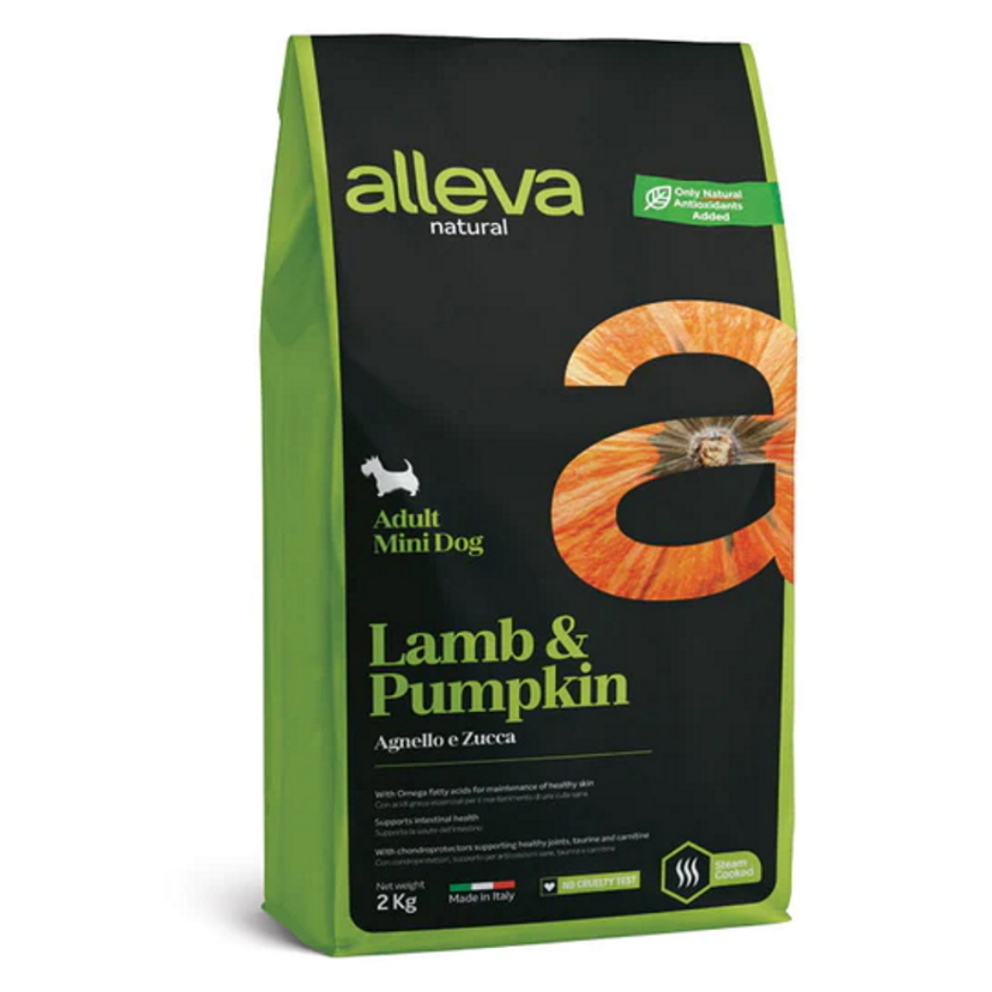ALLEVA Natural Adult Mini Lamb&Pumpkin granule pro psy 2 kg