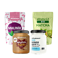 ALLNATURE Arašídové krémy a jiné potraviny